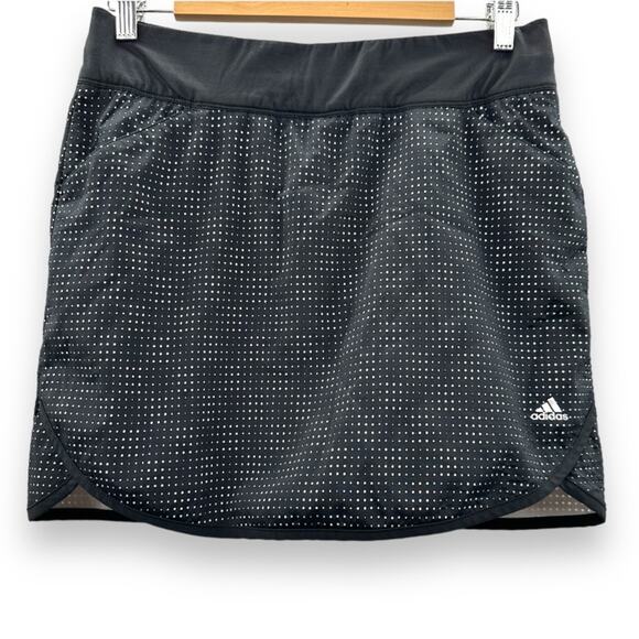 Adidas Golf Rangewear Black‎ & White Dot Print Activewear Skort Size S - Picture 1 of 9